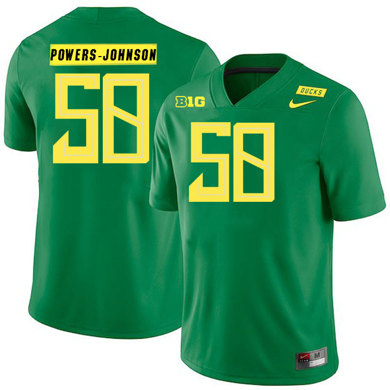 Jackson Powers-Johnson Oregon Jersey,Oregon Ducks Football Uniforms Youth-Alternate Green